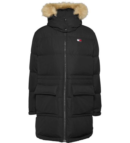 DW0DW18821 Alaska long down quilted down jacket (L), Noir, Casuel, Polister recyclé, Durable - Tommy Jeans - Modalova