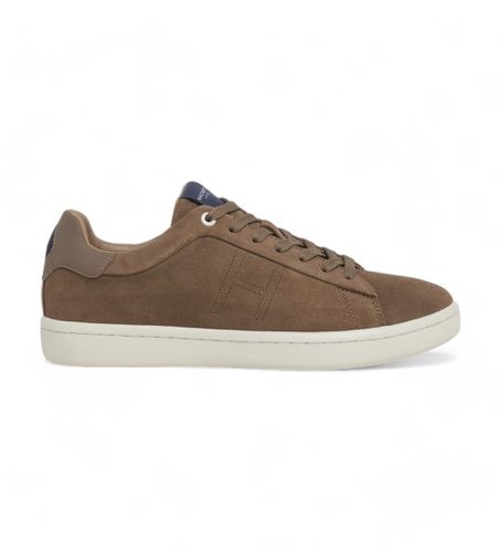 HMS21370 Bond Soft Leather Sneakers light brown (43), Cuir, Marron, Plat, Lacets, Casuel - Hackett London - Modalova