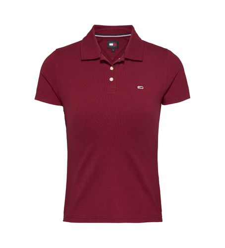 DW0DW17220 Polo Slim Essential marron (L), Casuel, Grenat, Coton, Manche courte - Tommy Jeans - Modalova