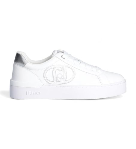 BA4041PX02601111 Baskets en cuir avec grand logo (40), Plat, Lacets, Casuel - Liu Jo - Modalova