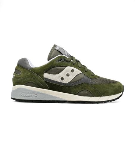 S70441-45 Baskets en cuir Shadow 6000 vertes (45), Plat, 1 à 3 cm, Lacets, Casuel - Saucony - Modalova