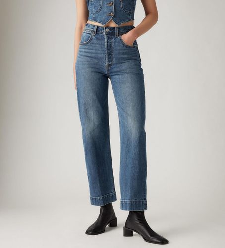 A8718-0001 Jean Ribcage Straight Ankle Tailored (23/27), Bleu, Casuel, Coton, Denim - Levi's - Modalova