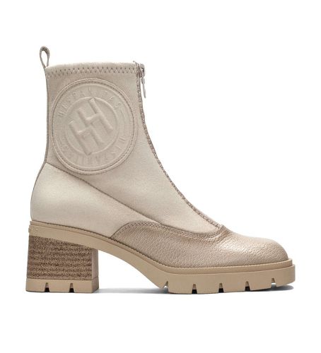 HI233110 Everest Bottines en cuir -Hauteur du talon 6,5cm (42), Beige, 5 à 8 cm, Fermeture éclair, Casuel - Hispanitas - Modalova