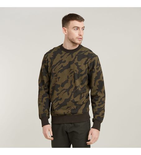 D25104-D325-G739 Sweat-shirt Island Camo (M), Casuel, Camouflage, Manche longue, Le coton biologique, Durable - G-Star - Modalova