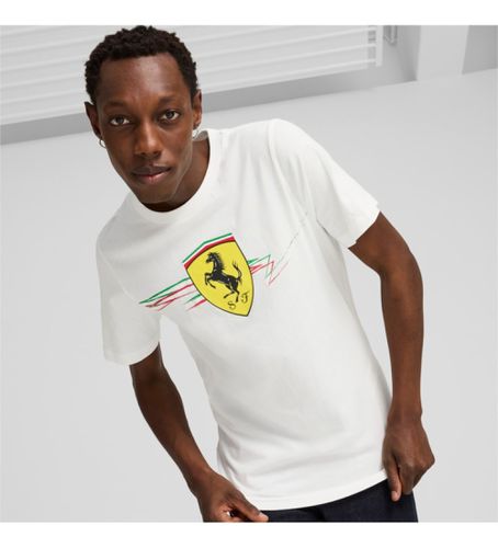 T-shirt Ferrari Race Big Shi (S), Casuel, Coton, Manche courte, Durable - Puma - Modalova