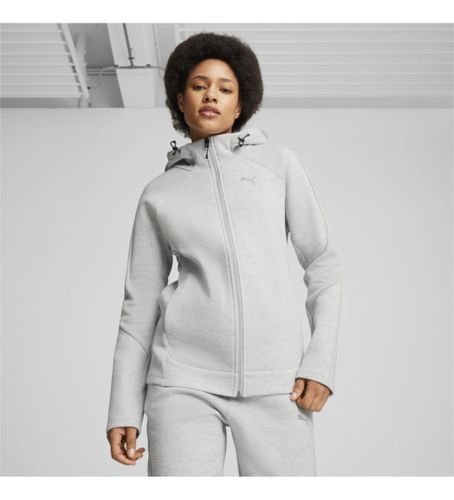 Sweat Evostripe Full-Zip H (XS), Casuel, Sport, Gris, Coton, Multisport, Durable - Puma - Modalova