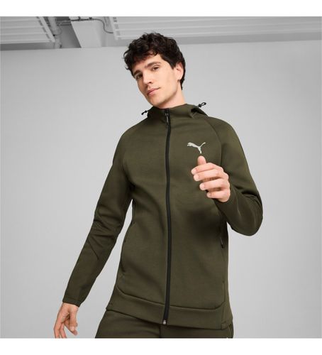 Sweat Evostripe Full-Zip H (XS), Casuel, Sport, Vert, Coton, Multisport, Durable - Puma - Modalova