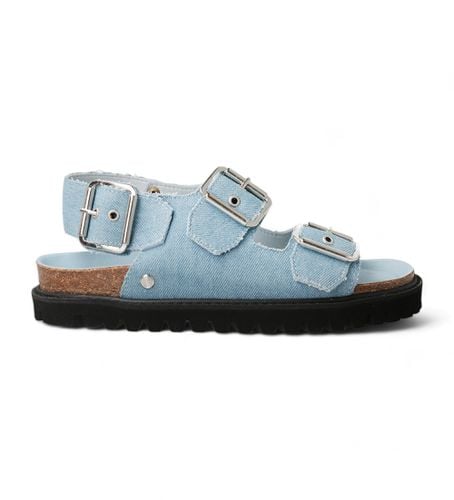 G105686 Felina Vegan Denim Sandals (37), Bleu, 1 à 3 cm, Boucle, Casuel - Genuins - Modalova