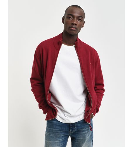 Cardigan en laine de mouton très fine avec fermeture éclair de couleur (L), Casuel - Gant - Modalova