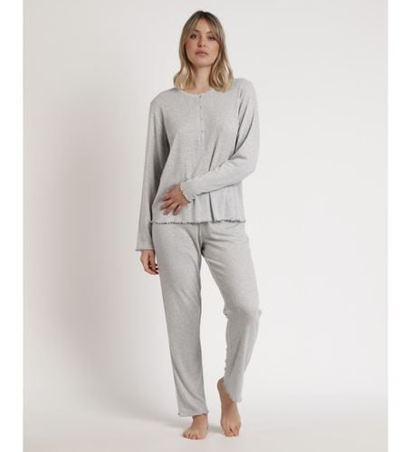 Pyjama - Top à manches longues en côtes douces - (M), Homewear, Coton, Manche longue - Admas - Modalova