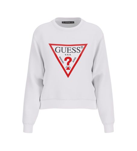 W2YQ16KBA11 Original Fleece Sweatshirt (XS), Blanc, Casuel, Coton - Guess - Modalova