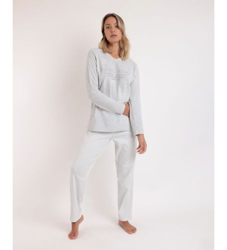 Pyjama manches longues double velours doux Pico (M), Homewear, Coton, Manche longue - Admas - Modalova