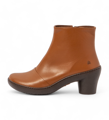 Bottines en cuir 1442 Alfama marron (36), 5 à 8 cm, Fermeture éclair, Casuel - Art - Modalova