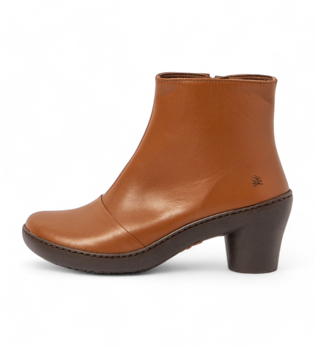 Bottines en cuir 1442 Alfama marron (37), 5 à 8 cm, Fermeture éclair, Casuel - Art - Modalova