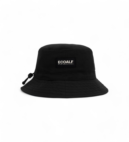 Unisex. MCUACHABASAU0048W24-319 Casquette Fisher noire (M/L), Casuel, Polister recyclé, Durable - ECOALF - Modalova