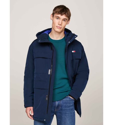 DM0DM20005 Parka Tech Canvas (L), Casuel, Polister recyclé, Durable, Marine - Tommy Jeans - Modalova