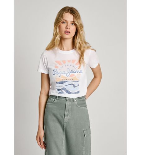 PL505885 T-shirt Esha (XS), Casuel, Manche courte, Le coton biologique, Durable - Pepe Jeans - Modalova