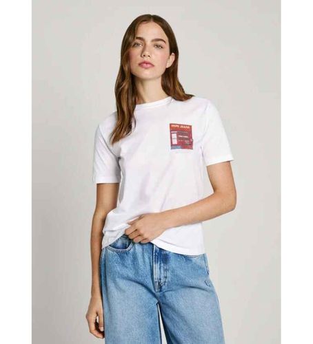 PL505976 T-shirt Gwendolyn (XS), Casuel, Manche courte, Le coton biologique, Durable - Pepe Jeans - Modalova