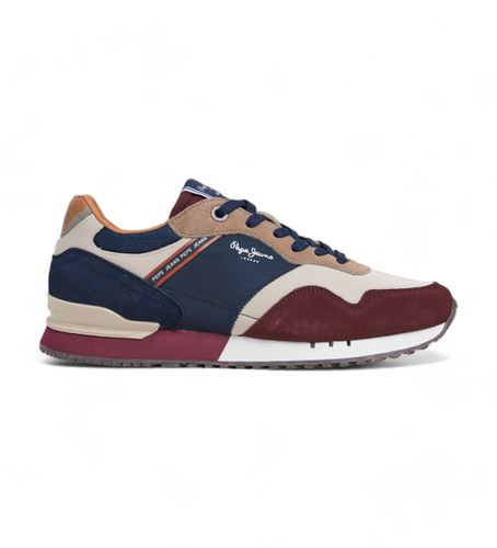 PMS40018 Baskets en cuir multicolore London Brand (41), Plat, Lacets, Casuel - Pepe Jeans - Modalova