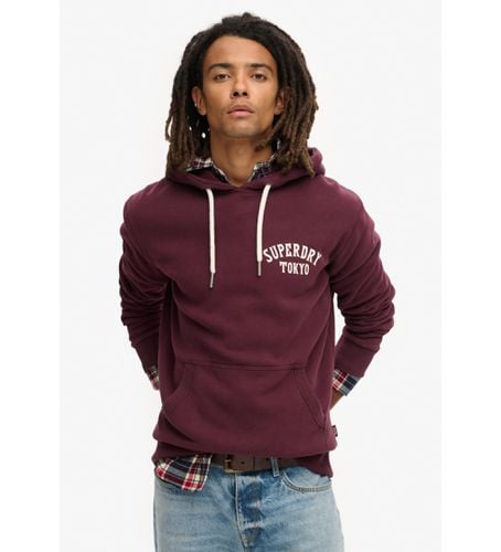 M2013957A Sweatshirt Tattoo Back Graphic Loose Hood maroon (M), Casuel, Grenat, Coton, Durable - Superdry - Modalova