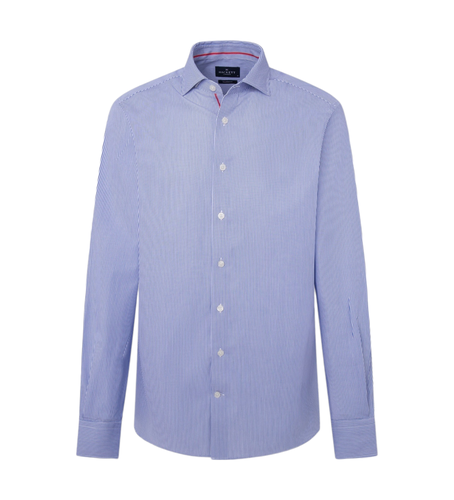 HM309959 Chemise bleue du Bengale (S), Casuel, Fête, Coton, Classique, Manche longue - Hackett London - Modalova