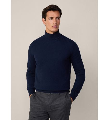 HM703248 Pull Merino Cash Mix Roll (M), Casuel, Laine, Marine - Hackett London - Modalova