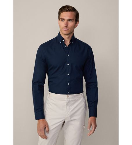 HM3010028 Ess Gmt Dyed Oxford shirt (S), Casuel, Coton, Manche longue, Marine - Hackett London - Modalova