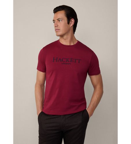 HM500841 T-shirt classique Heritage (M), Casuel, Grenat, Coton, Manche courte - Hackett London - Modalova