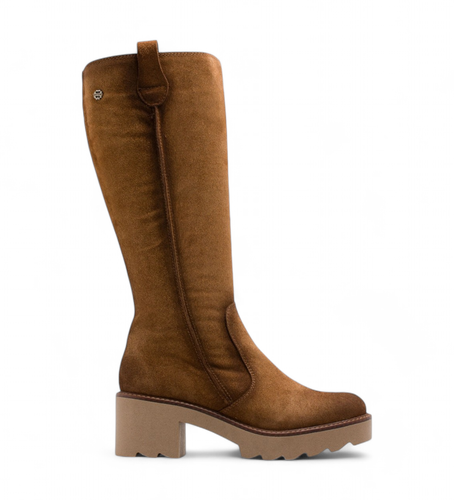 Bottes en cuir Meghan marron (36), 5 à 8 cm, Fermeture éclair, Casuel - Porronet - Modalova