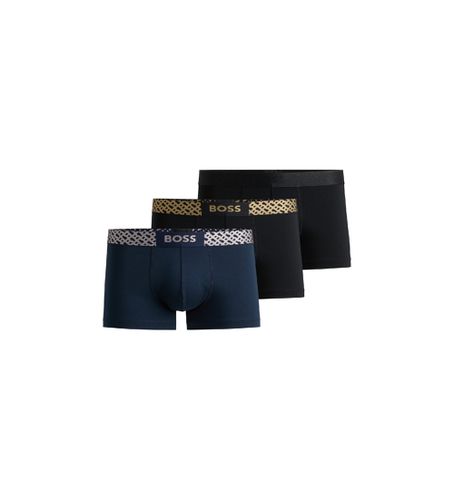 Lot de 3 boxers en coton extensible avec ceinture monogrammée , (S), Homewear - BOSS - Modalova