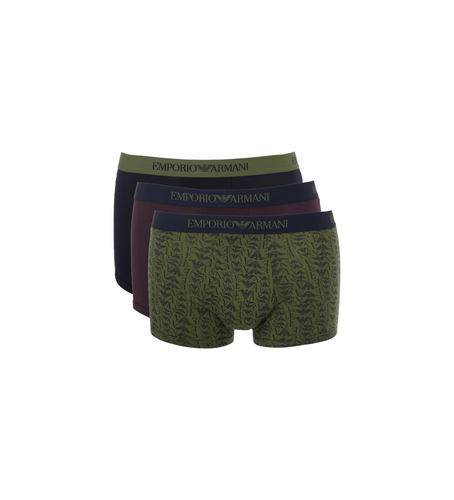 F722 Lot de 3 boxers en pur coton multicolore (L), Homewear - Emporio Armani - Modalova