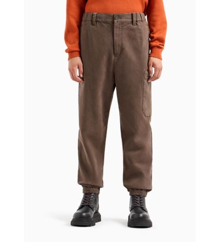 DZP21ZN5AZ1897 Pantalon chino cargo jogger marron (28), Casuel, Coton - Armani Exchange - Modalova