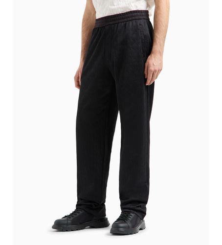 DZPLAZJNMZ1200 Pantalon à plis en satin de coton mélangé avec pinces (L), Casuel, Polyester - Armani Exchange - Modalova