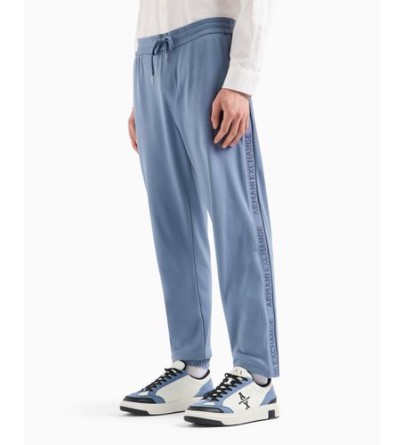 DZPLCZJNNZ15DU Pantalon de jogging ASV en coton interlock avec bande logo bleue (L), Casuel - Armani Exchange - Modalova