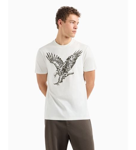 DZTADZJ9TZ1116 T-shirt à coupe régulière avec broderie de l'aigle ASV en tricot (L), Casuel, Coton, Manch - Armani Exchange - Modalova