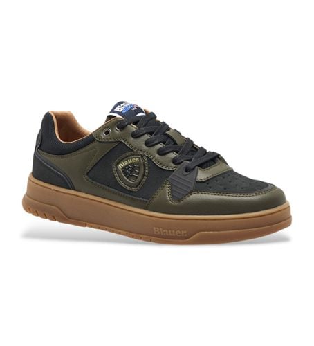 F4HARPER09 Baskets en cuir Harper (40), Plat, Lacets, Casuel - Blauer - Modalova