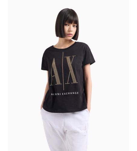 NYTDXYJG3Z8268 T-shirt en tricot à coupe régulière (L), Casuel, Coton, Manche courte - Armani Exchange - Modalova