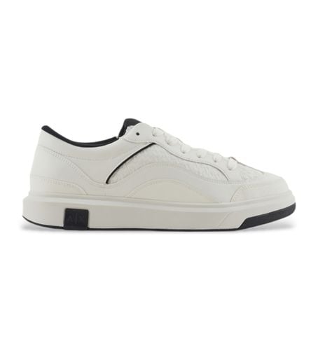 XUX193XV908N480 Chaussures à tige monogrammée ton sur ton (44), Noir, Plat, Lacets, Casuel - Armani Exchange - Modalova