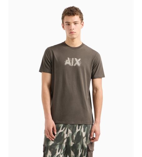 DZTHHZJH4Z1897 T-shirt à coupe régulière avec logo militaire urbain en coton ASV (L), Casuel, Manche court - Armani Exchange - Modalova