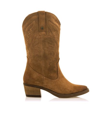 Bottes en cuir Teo Brown (36), Marron, 5 à 8 cm, Aucun, Casuel - Mustang - Modalova