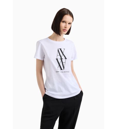 DYT04YJG3Z1000 T-shirt en maille avec monogramme (M), Casuel, Coton, Manche courte - Armani Exchange - Modalova