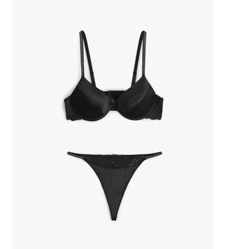 Ensemble soutien-gorge et string push-up Night Fever (85), Homewear, Polyester - Admas - Modalova