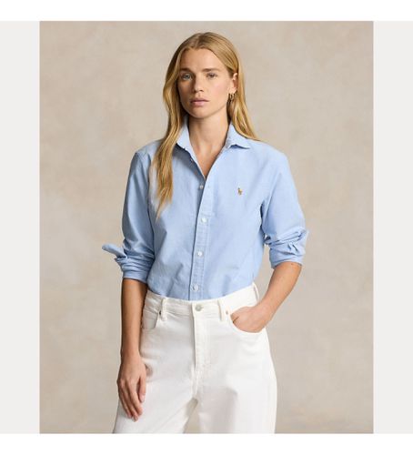 Chemise Oxford bleue (10), Casuel, Coton, Classique, Manche longue - Polo Ralph Lauren - Modalova