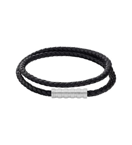 Bracelet en cuir tressé Wrapped & Braided (OSFA), Casuel, Acier inoxidable - Calvin Klein - Modalova