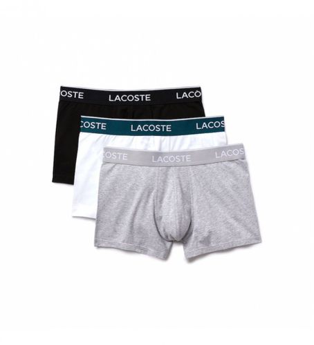 H3389_NUA Lot de 3 boxers 5H3389 (M), Blanc, Casuel, Gris, Coton - Lacoste - Modalova