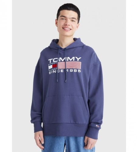 Til mænd. DM0DM15009 Reg Athletic Logo sweatshirt (M), Casual, Økologisk bomuld, Bæredygtig - Tommy Jeans - Modalova