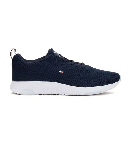 Til mænd. FM0FM02838 Signature Sneakers Navy Stitch (41), 1-3 cm, Blonder, Casual, Bæredygtig, Blå, Genanvendt polyester - Tommy Hilfiger - Modalova