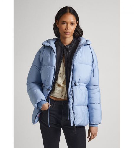 Til kvinder. PL402267 Jakke Misty blue (L), Blå, Casual, Polyester, Lange ærmer - Pepe Jeans - Modalova