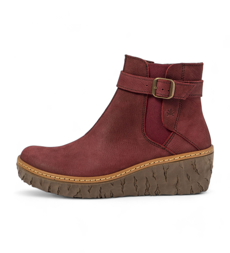 Til kvinder. 251331AD0005_091 Ankelstøvler i N5133 Myth Yggdrasil maroon (38), 5-8 cm, Lynlås, Casual, Rødbrun - El Naturalista - Modalova