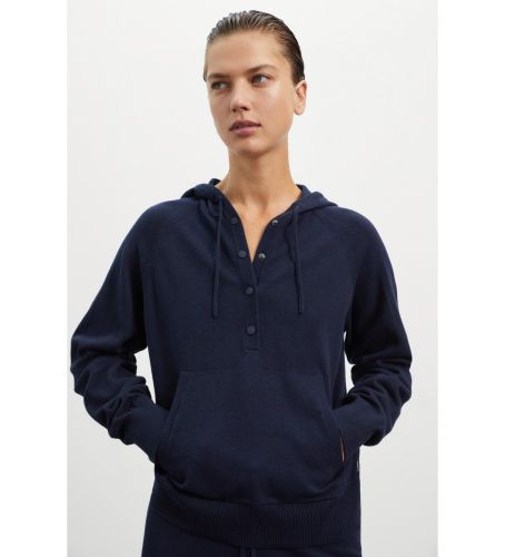 Til kvinder. GAKNABEDU0619WW23-161 Sweatshirt Birch navy (S), Casual, Lange ærmer, Økologisk bomuld, Bæredygtig, Blå - ECOALF - Modalova